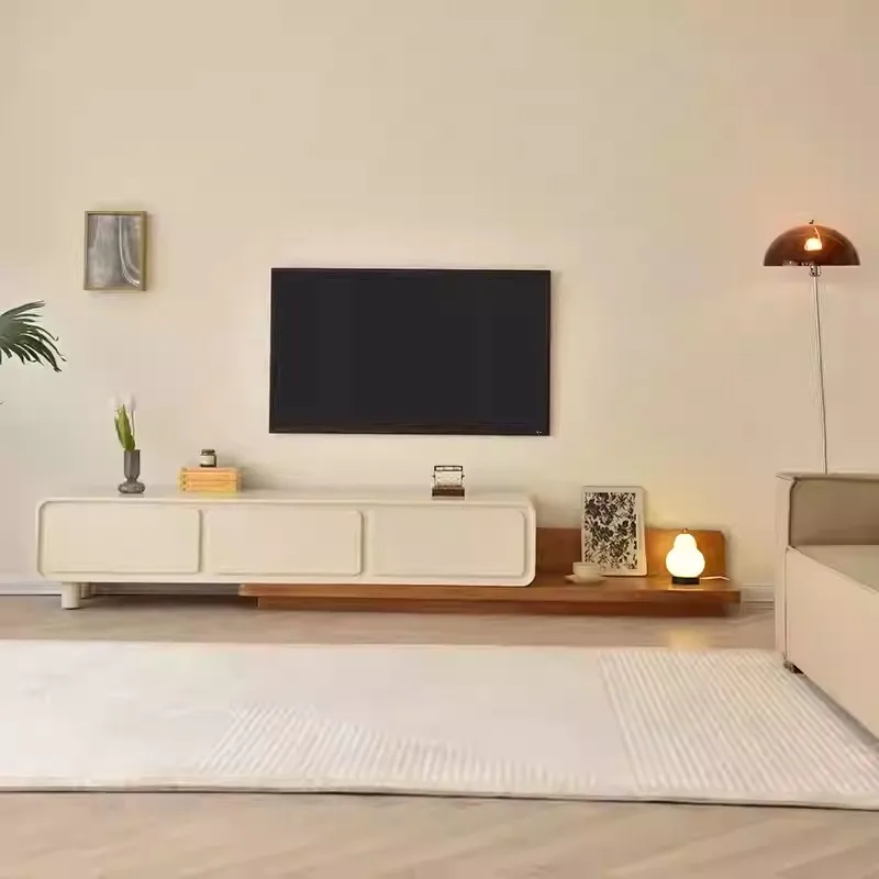 Luxury Rustic Tv Stands Movable Floor Trendy Classic Tv Stands Premium French Soportes De Televisión Furniture For Living Room