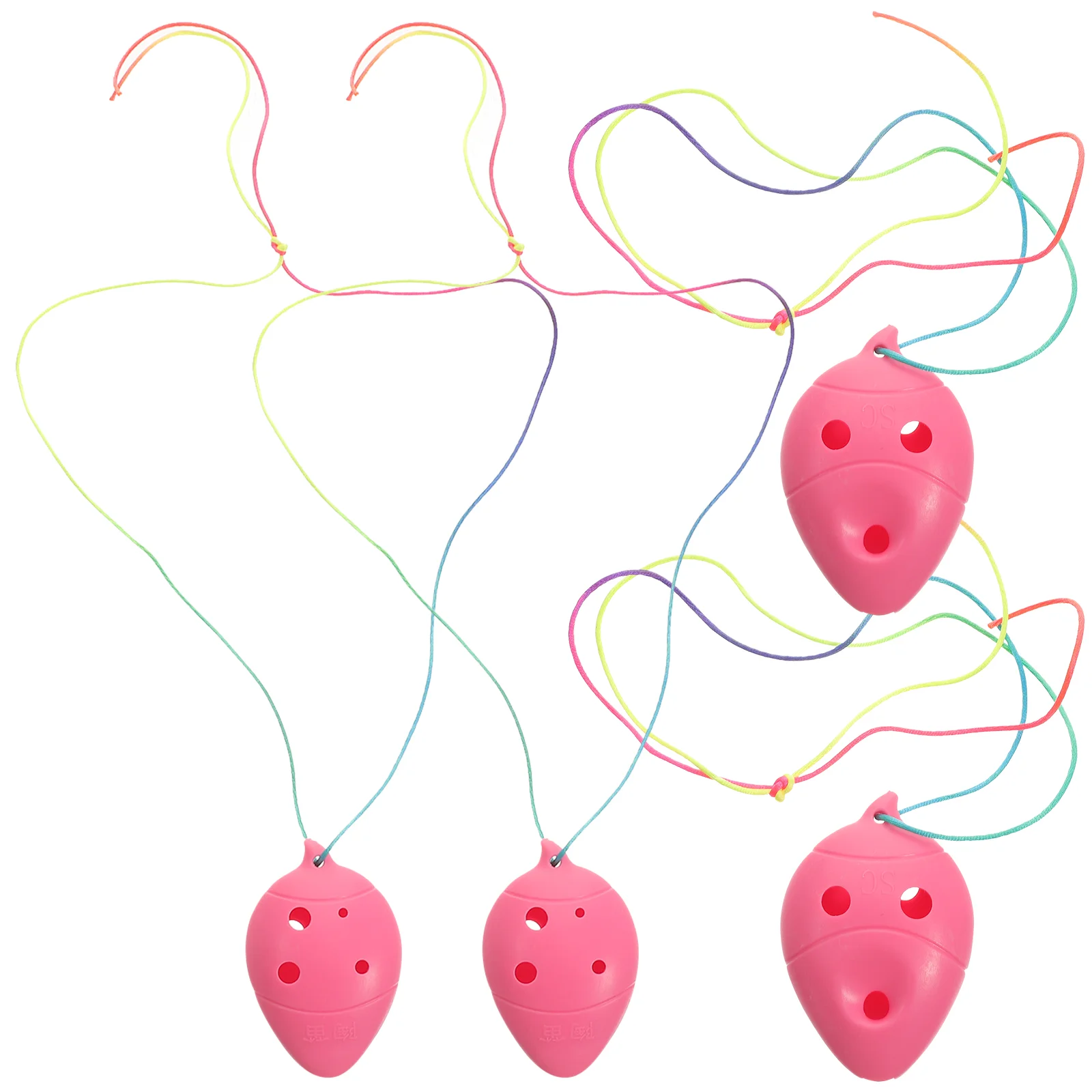 4 pezzi per bambini Mini Ocarina Principianti Pratica classica regalo portatile Strumento in ABS Bambino in plastica