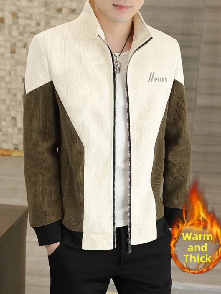 

Casual Men's Jaet 2025 New Spring Autumn Faion Versatile Stand Collar High-End Feeling Top Clothes Outdoor Leisure Coat