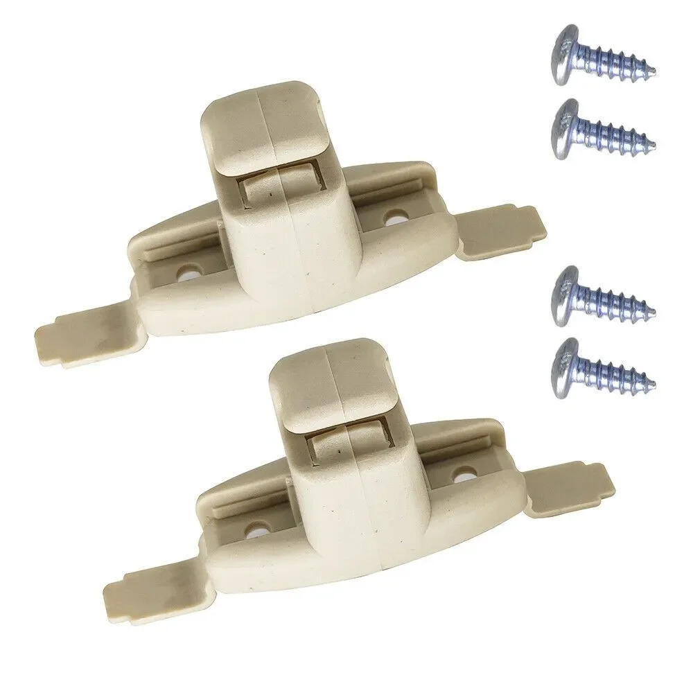 Car Accessories 2x Sun Visor Clips Holder Bracket Mount For BMW 3 5 7 Series E46 E38 E39 E53 Beige ABS Metal Hight Quailtly