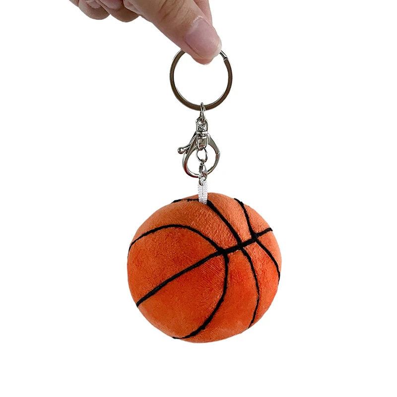 1PC Sports Basketball Football Plush Keychain New European Cup Exquisite Keyring Souvenir DIY Decoration Bag Pendant Accessory