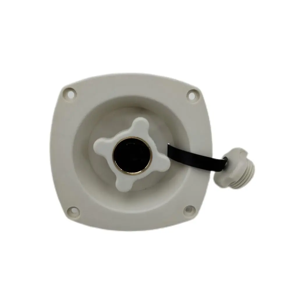 White RV Wall Mount Filler Pressure Regulator Water Inlet Built-in Check Valve