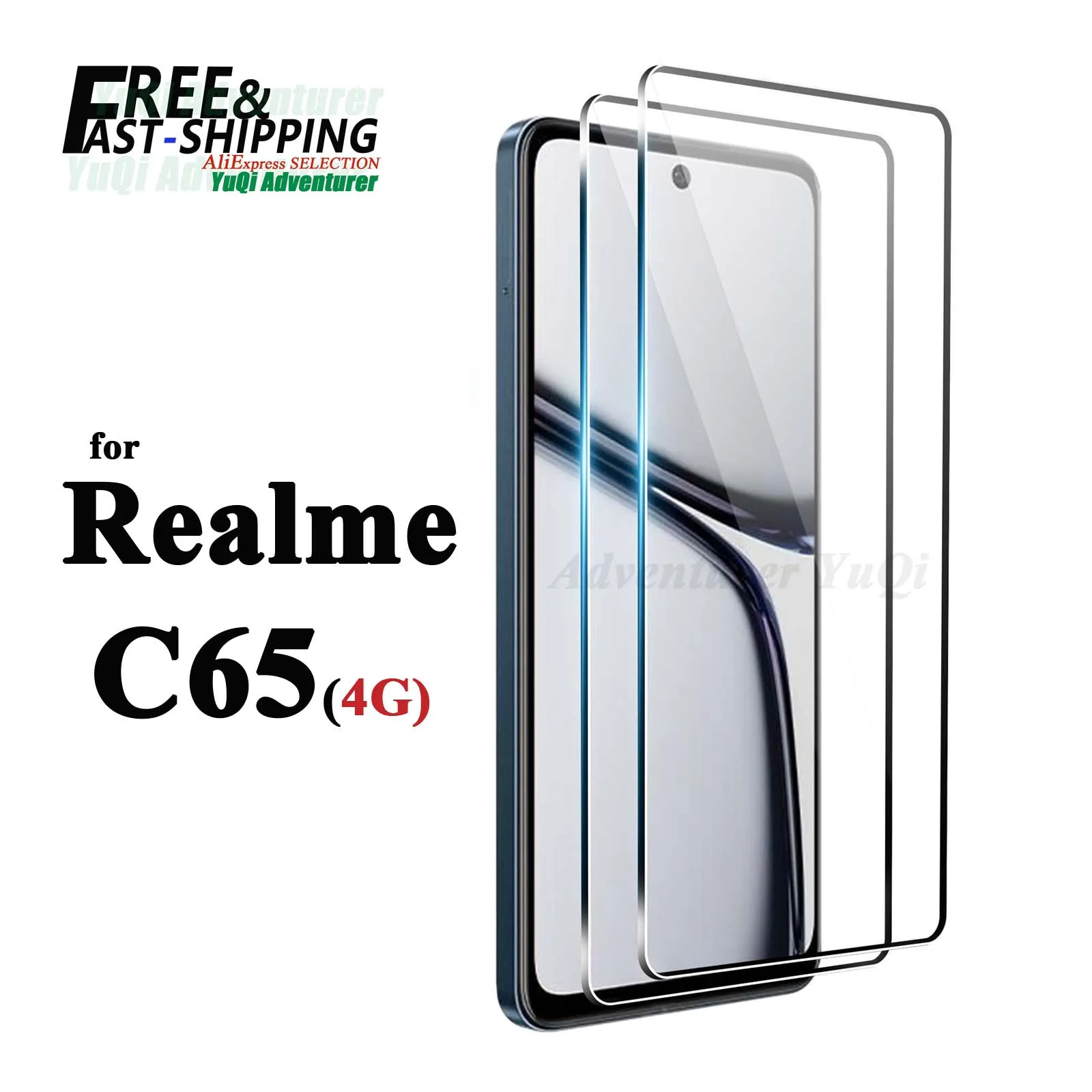 

Screen Protector For Realme C65 4G Tempered Glass HD Crystal High Aluminum 9H Case Friendly