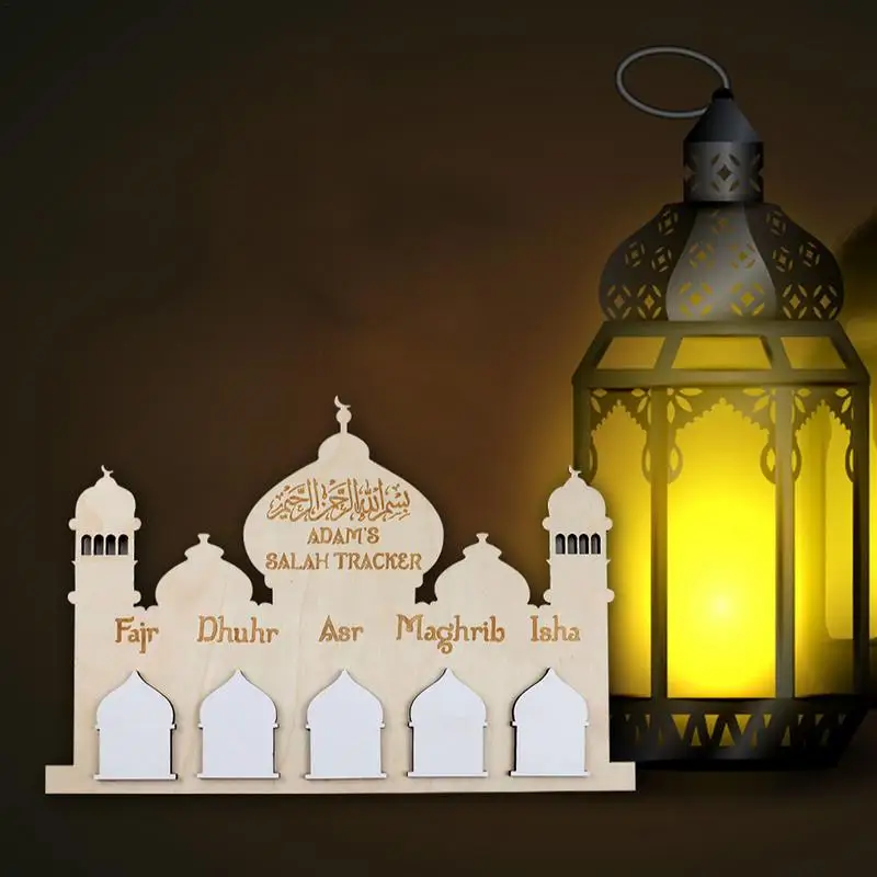 لوحة رسائل عيد الخشبية تقويم العد التنازلي للعيد ديكورات المنزل ديكور القلعة لوحة تعليق العيد لوحات تسجيل لوحة الرسائل لـ