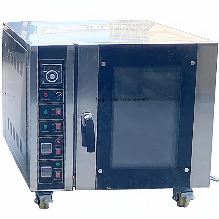 

Industrial 5-tray Electric/gas Convection Baking Oven, Hot air Convection Oven, Small-sized Baking Oven