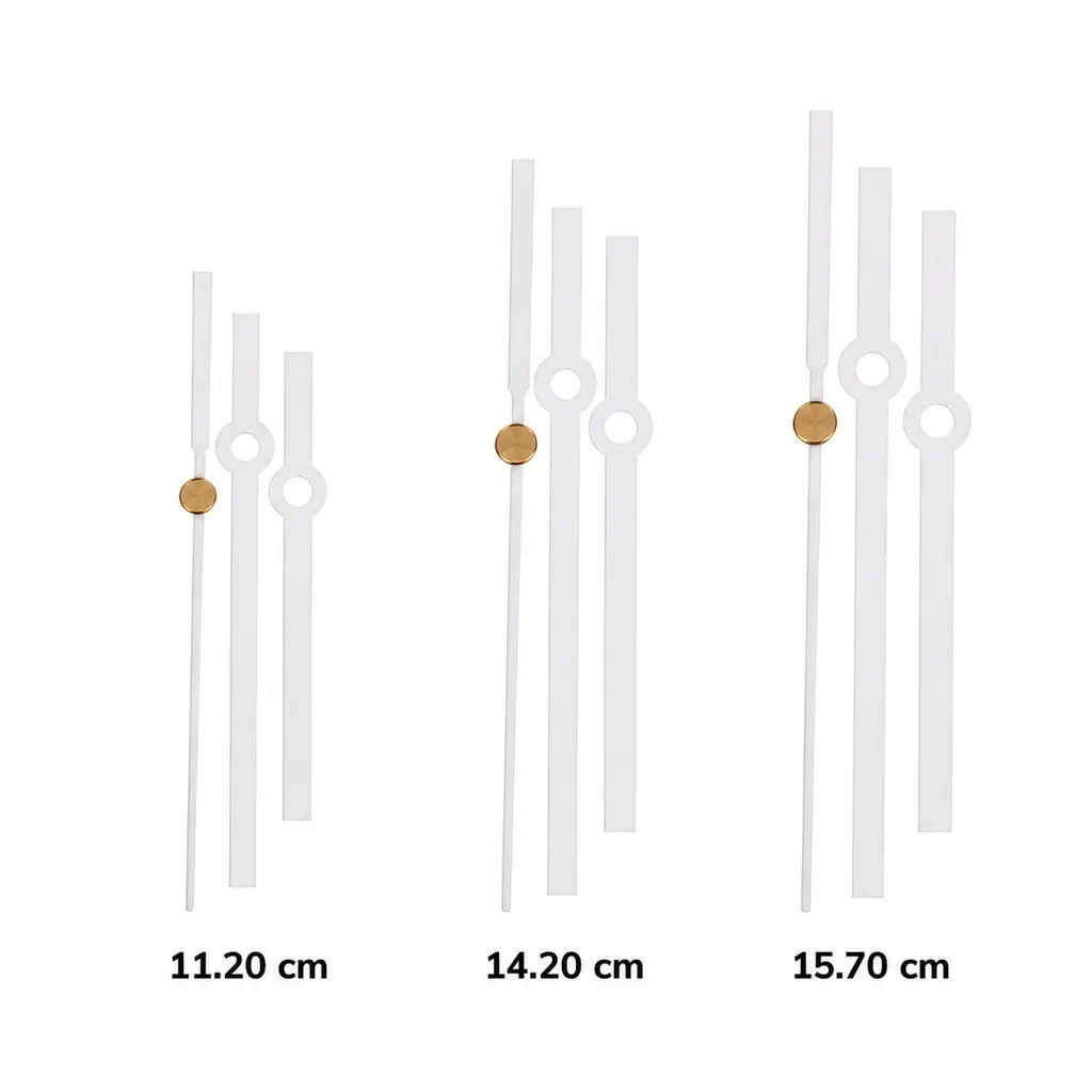 Quartz Clock Movement Replacement Kit 10 Sets Non Ticking DIY Mechanism with Metal Hands Repair Parts