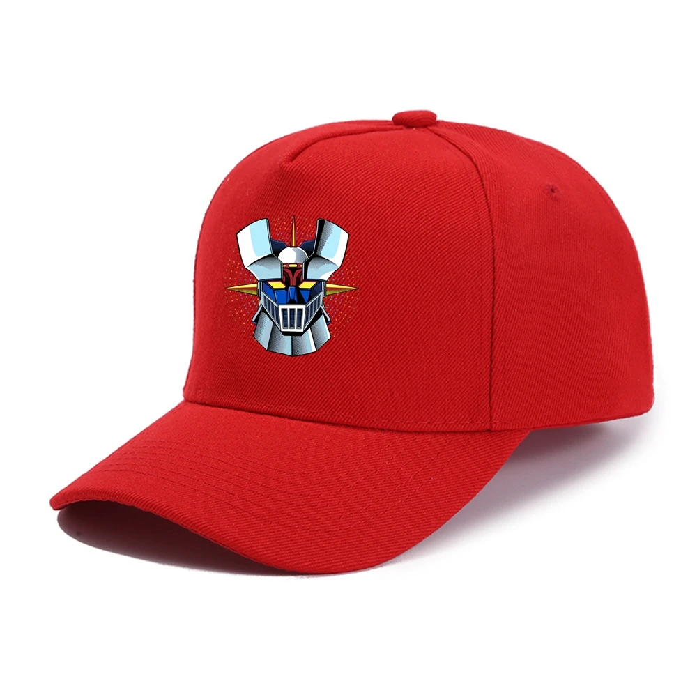 Mazinger Z Anime Baseball Cap Old Manga Robot Movie Hip Hop Boy Hats Sun Caps Adjustable Breathable Outdoor Travel Kids Hats