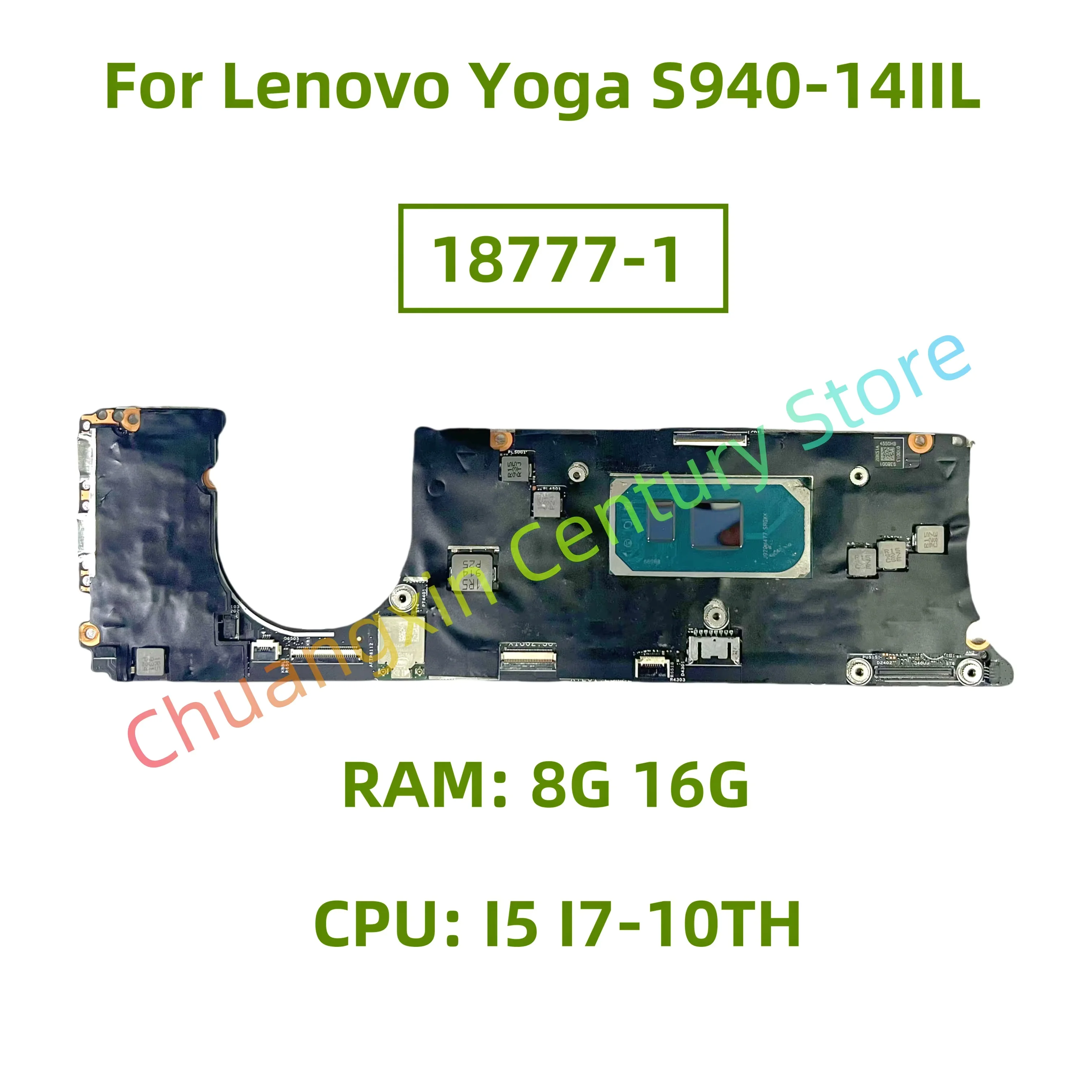 18777-1 motherboard for Lenovo Yoga S940-14IIL laptop CPU: I5 I7-10TH RAM: 8G 16G 100% test completed shipment