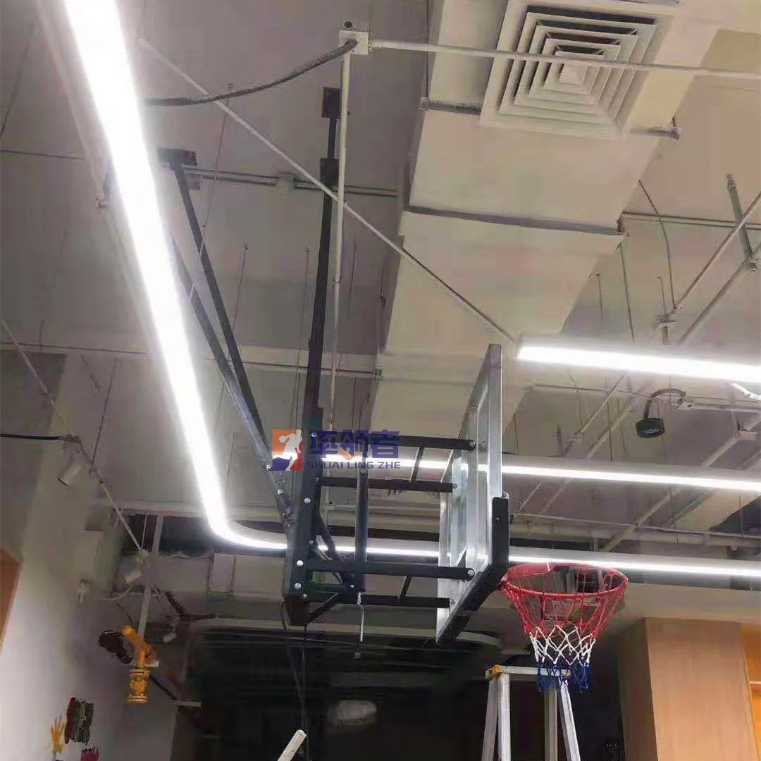 ห่วงบาสเก็ตบอลติดผนังปรับความสูงได้และแบบติดตั้งถาวรพร้อมดีไซน์ QuickPlay