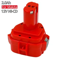 PA12 Replacement Rechargeable Battery 12V 2Ah Ni-Cd for Makita Cordless Drills 1220 1222 1234 1233 1235 6271D 6227D 6270D 6317D