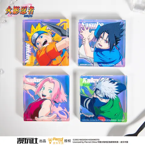 Naruto Uchiha Sasuke Sakura Kakashi Autorizzazione ufficiale Serie a pois Mattoni acrilici