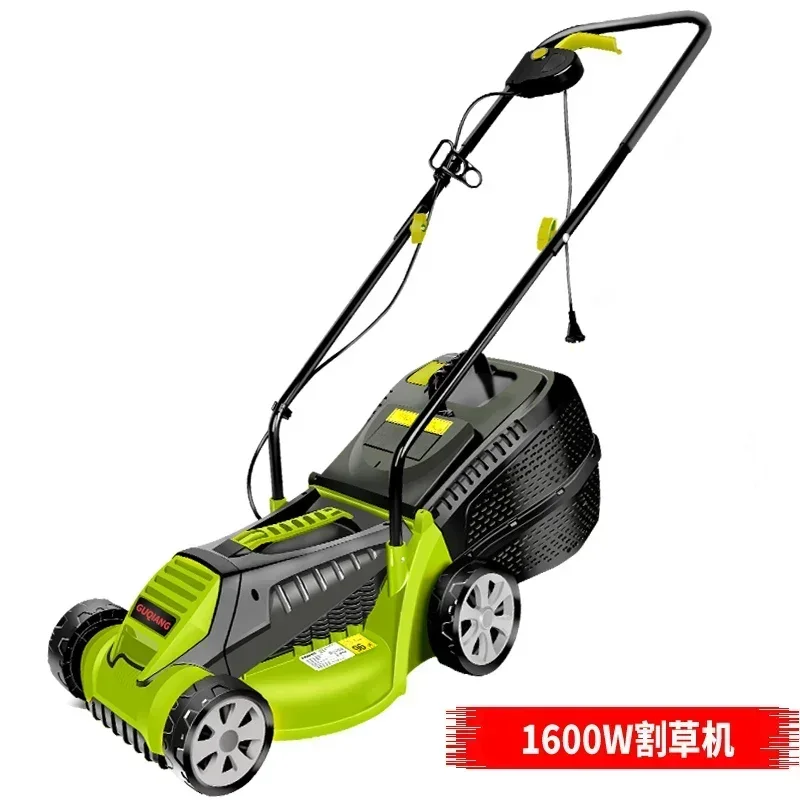 Kleiner elektrischer Rasenmäher für den Haushalt, multifunktionaler handgeschiebter Trimmer-Rasenmäher