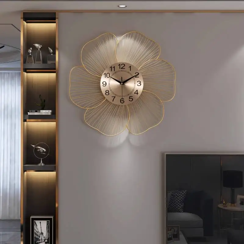 Elegant Glow Design Wall Unique Personalized Clock Modern Aesthetic Wall Clock Art Silent Relogio De Parede Room Decoration