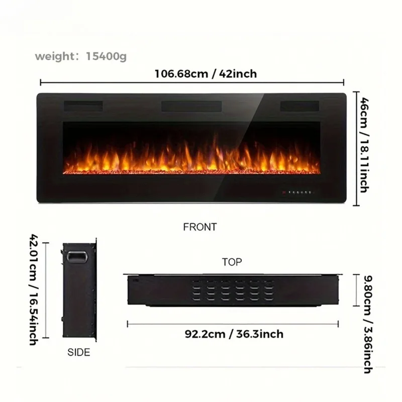 electric fireplace Embedded electronic simulation flame Home heater fireplace fireplace electric estufas eléctricas hogar