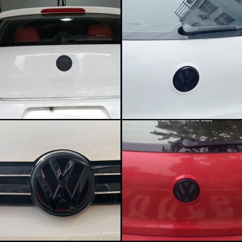 Car Front Grill Badges Rear Trunk Emblem Lid Covers Logo Sticker For VW Volkswagen Golf 6 golf6 MK6 GTI