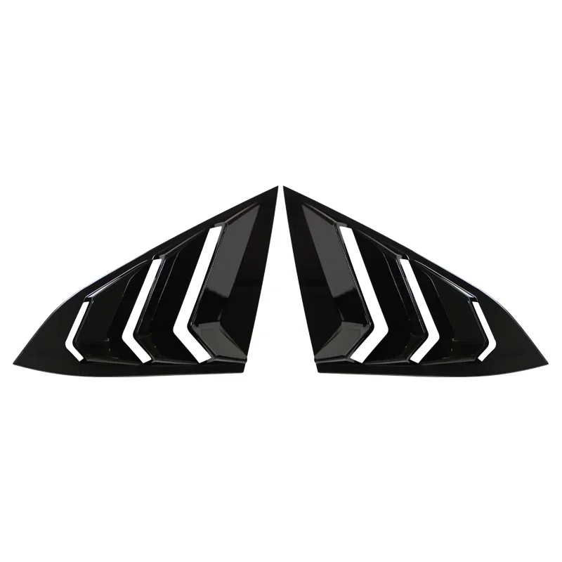 For Honda Civic 10th Gen 2016-2021 Sedan Rear Side Window Louvers Air Vent Scoop Shades Cover Trim Blinds Carbon Car Accessories