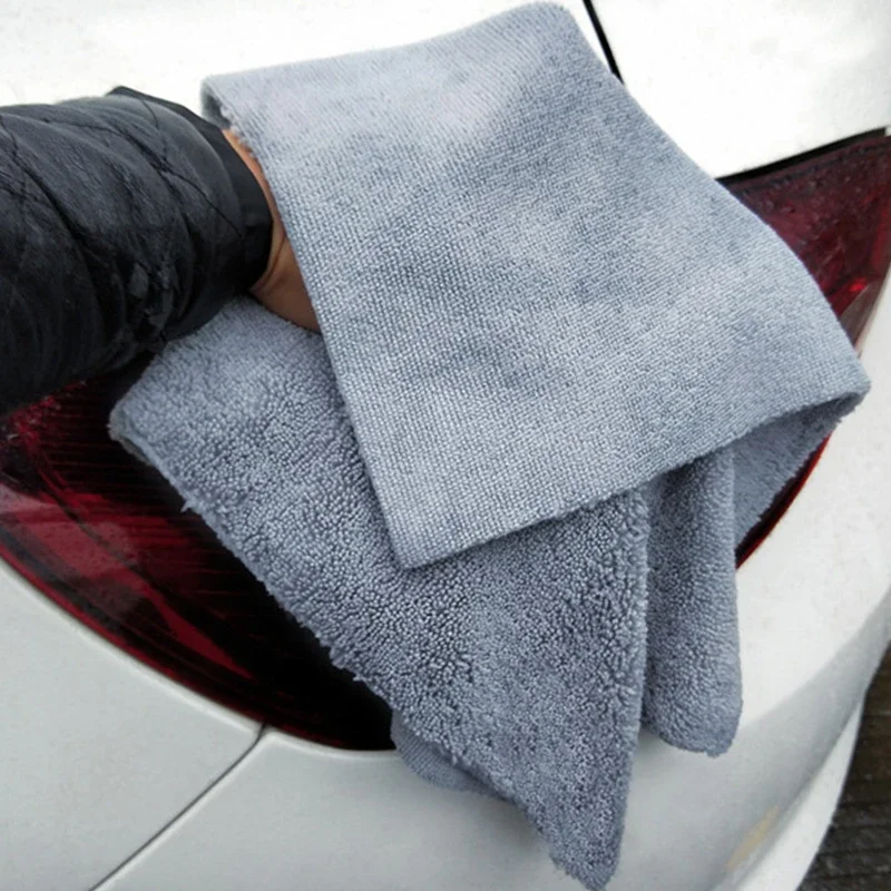 Microfiber Super Soft Absorbent Towel Edgeless Car Wash Care Home Cleaning Towel Drying Cloth Towels 40x40cm Car Detailing