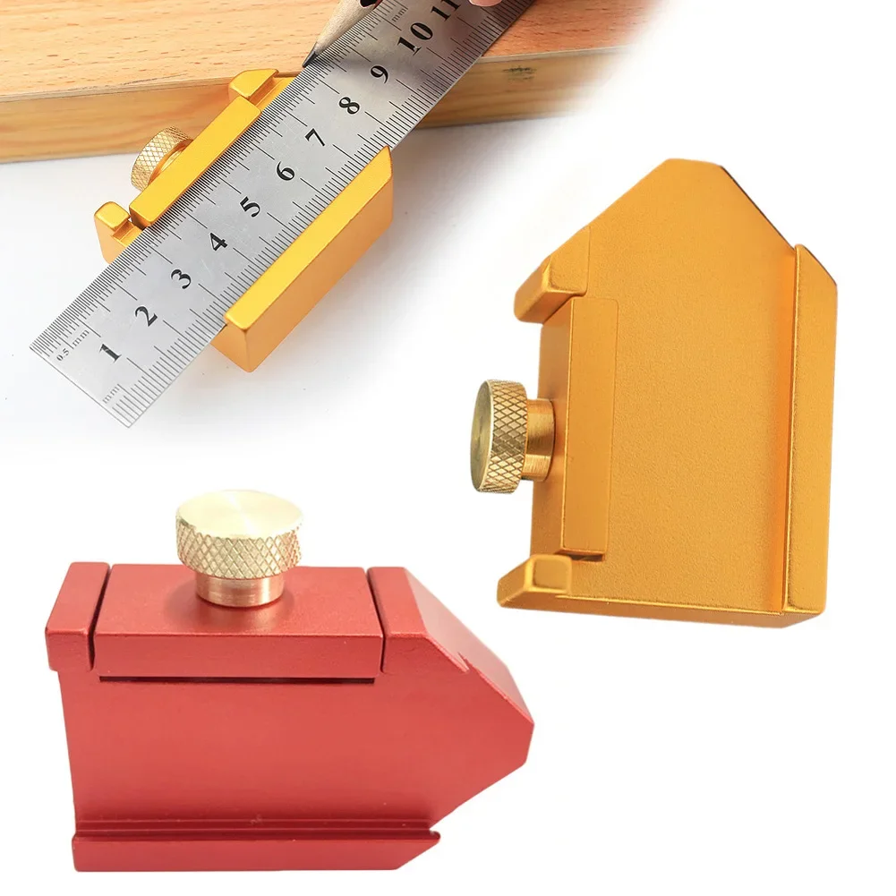 

45 Degree Marking Tool Aluminum Alloy Angle Ruler For Woodworking Projects Precise Line Markings Transportable Design