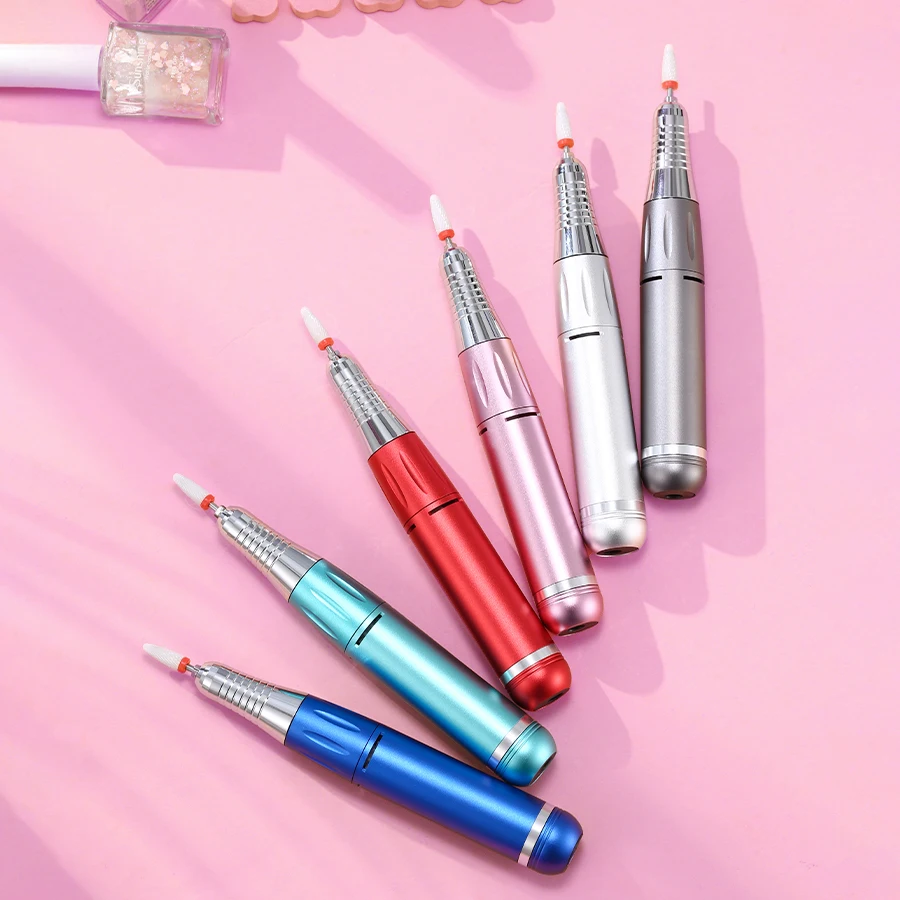 Portable Electric Nail Grinder Nail Drill Pen Manicure Nail Machine Kit Polishing Equipment Nail Art Tool Salon Home Use