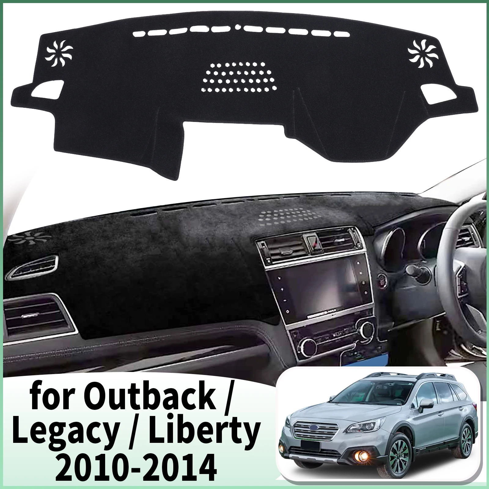 

fit for Subaru Outback Legacy Liberty 2015-2019 Car Dashmat Accessories Dashboard Cover Pad DashMat Sunshade Protective Carpet