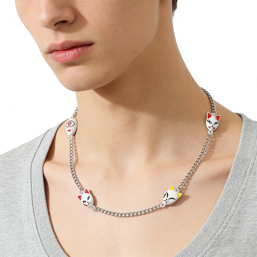 

Sweet Style Demon Slayer Necklace for Women Fashion Jewelry Accessory Trendy Girl's Trend New Design