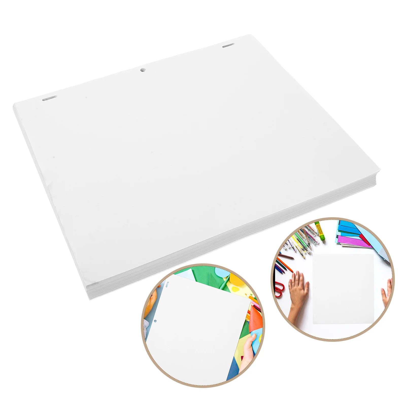 

200pcs 3-Hole Animation Positioning Thick Artist Tracing For Drawing Sketching Students Anime Practice Punched Transparent