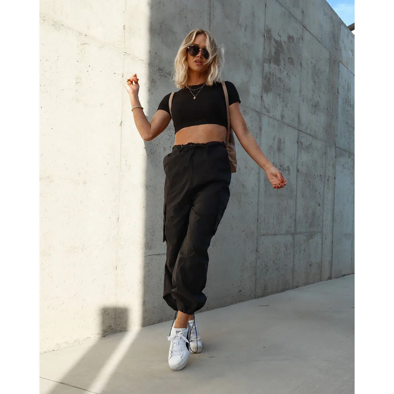 25 ans printemps/été cordon Tube droit pantalon de travail à la mode pour les femmes 3212