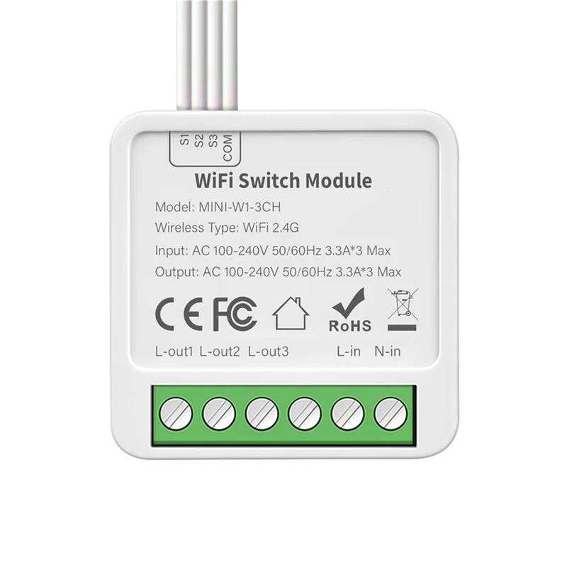 T82C Hot Sale-3-Way On/Off Switch Graffiti Smart Wifi Smart 3-Way On/Off Switch Mini Concealed Box Switch