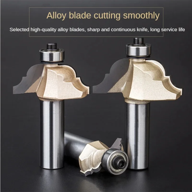 

1/2 Inch 12.7mm Shank Flower Type Engraving Router Bits for Door Panel Woodworking Tool Milling Cutter
