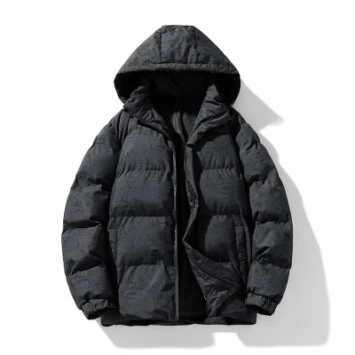 Giacca invernale uomo Outdoor con cappuccio addensare uomo inverno giacca maschile giacca a vento cappotto oversize stampa calda uomo piumini soprabito