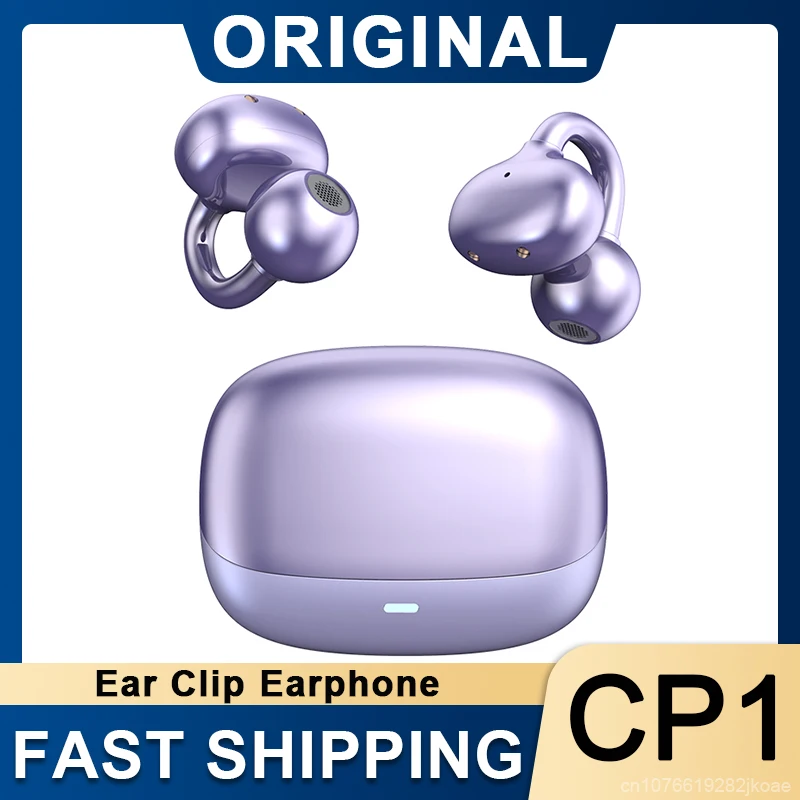New CP1 Open Mini Headphones Wireless Bluetooth Earphones Call Noise Reduction Ear Clip Headset 11mm Dynamic Coil Long Standby