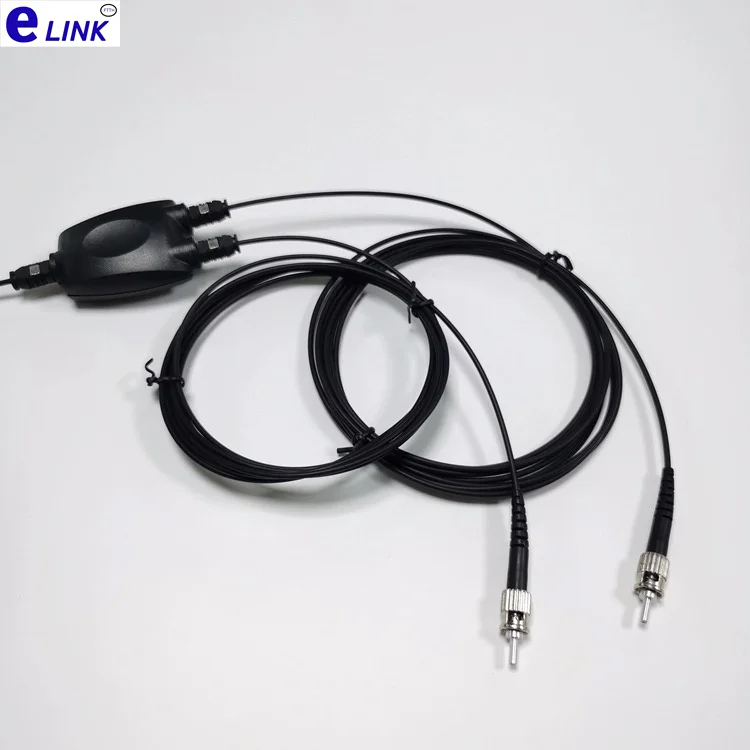 مقسم الألياف المقسم إلى ST من TOSLINK ، مقرنة بصرية ، 1 × 2 ،