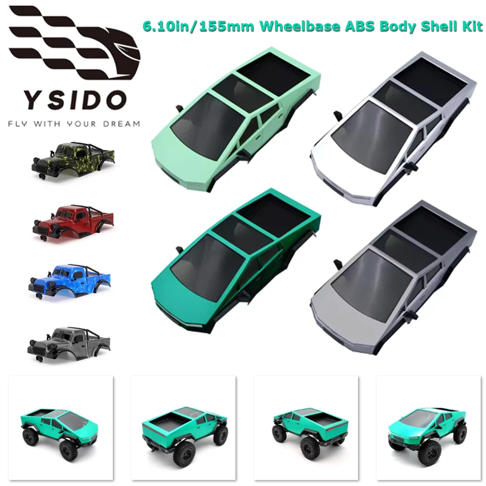 6.10inch Wheelbase RC TRX4M Rock Tarantula Nylon Buggy Body Shell Chassis Kit For 1/18 RC Crawler TRX-4M Car Shell Upgrade Parts