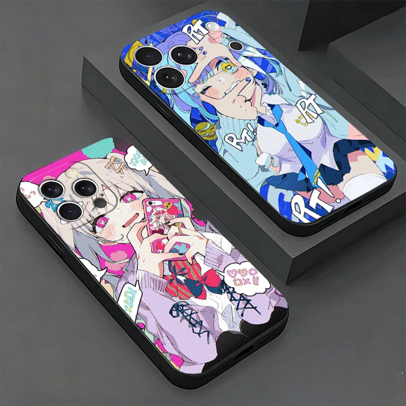 Anime Kwaii Girl Ins Style Phone Case For iPhone 18 17 16 15 Plus 14 Pro Max 17E 16E 11 13 12 Mini XS X 7 SE Pattern Cover 17 Ai