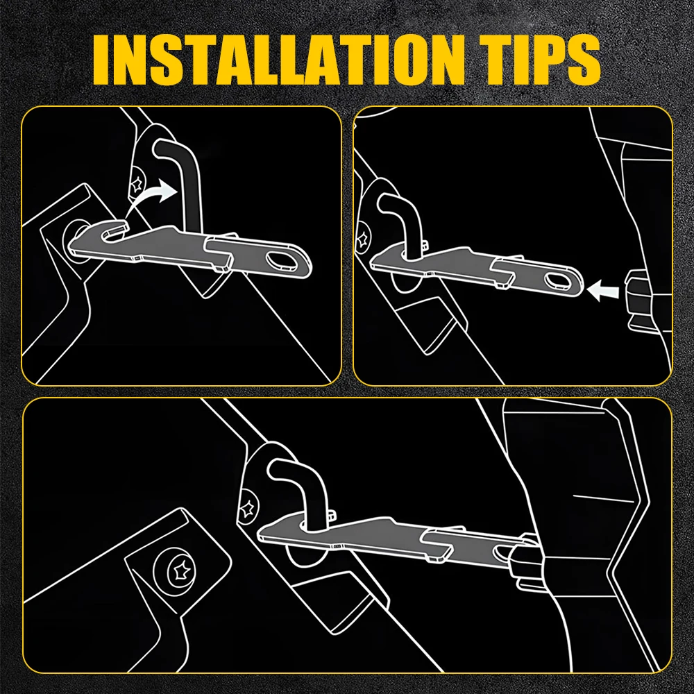 for RZR Metal Door Extender Latches 3.5inch UTV Door Latches Extender Compatible with RZR XP 1000/4 1000 / Turbo/Turbo S / 900