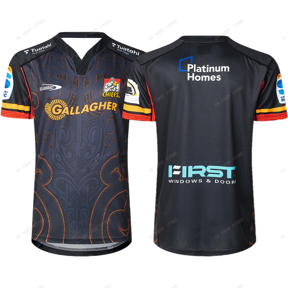 

2025 Men Women Pacific Super Rugby Training Jerseys Sports Jerseys Must-have Jerseys For Fans 3D Printed Chiefs Rugby Sports Tee