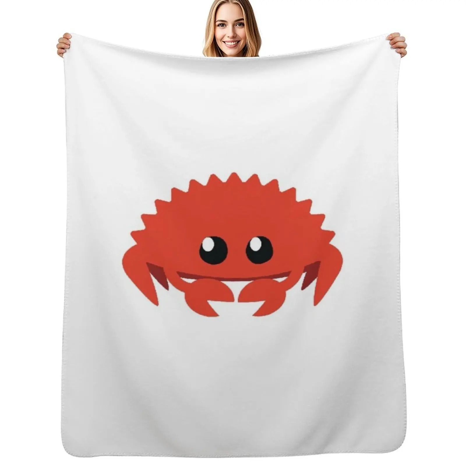 

Rustlang, Rust Programming Language Throw Blanket Anti Shedding Soft Fuzzy Blanket for Home