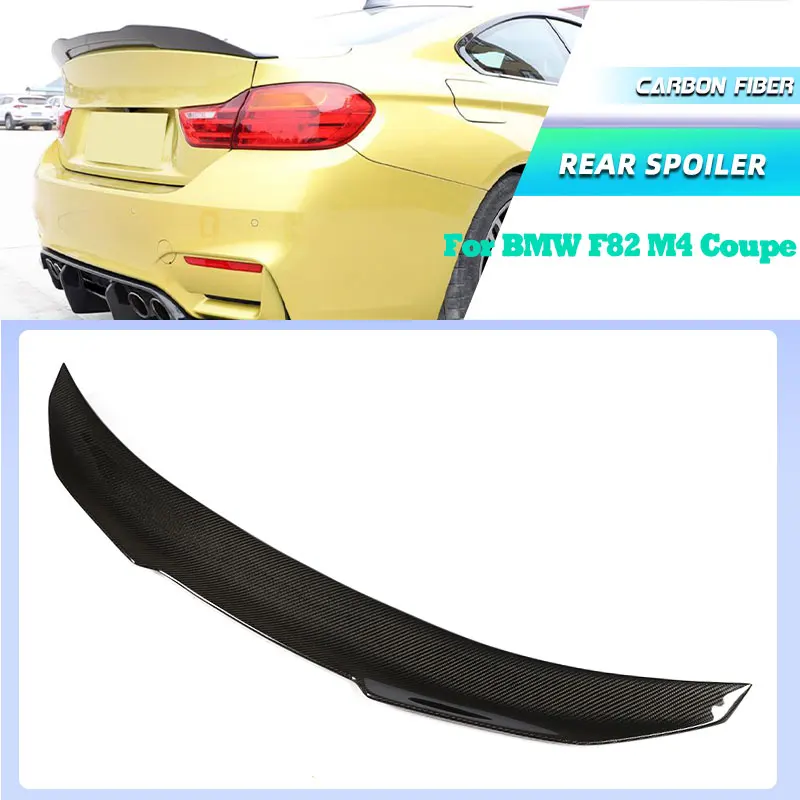 

Полностью углеродное волокно, задний спойлер багажника, крылья для BMW F82 M4 Coupe 2-дверный 2014-2019, гоночный задний спойлер, багажник, крыло, комплект кузова