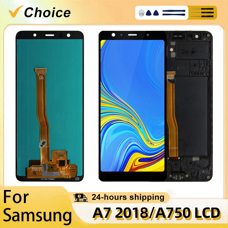 yZ[zTX Galaxy A7 2018p OLED A750F fBXvCATX A750pLCD^b`XN[fW^CU[AfBXvCi