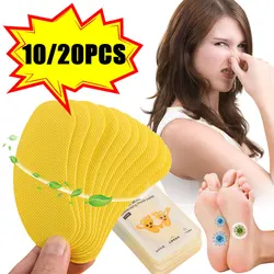 10/20pcs Shoes Odor Remover Deodorant Patch Lemon Athlete's Foot Soothing Insole Stickers Antibacterial Antiperspirant Foot Care