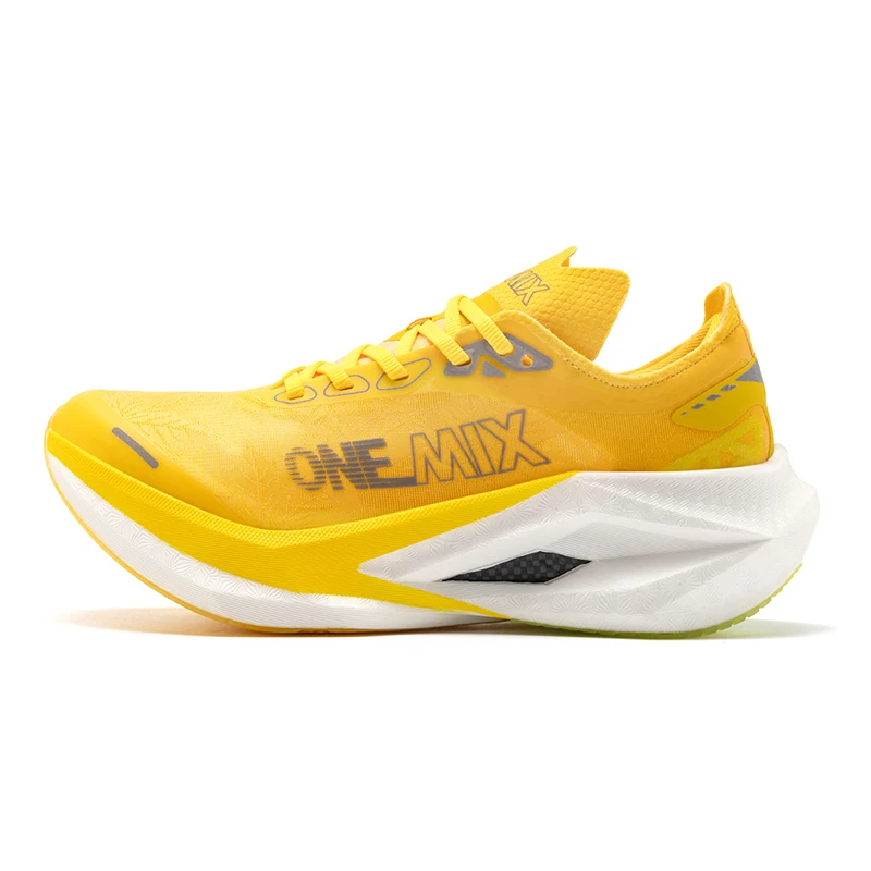 Running Shoes ONEMIX Man Women Sneakers Full Palm Carbon Board Plate Marathon Stable Support Shock-Absorbing Ultralight Bounce