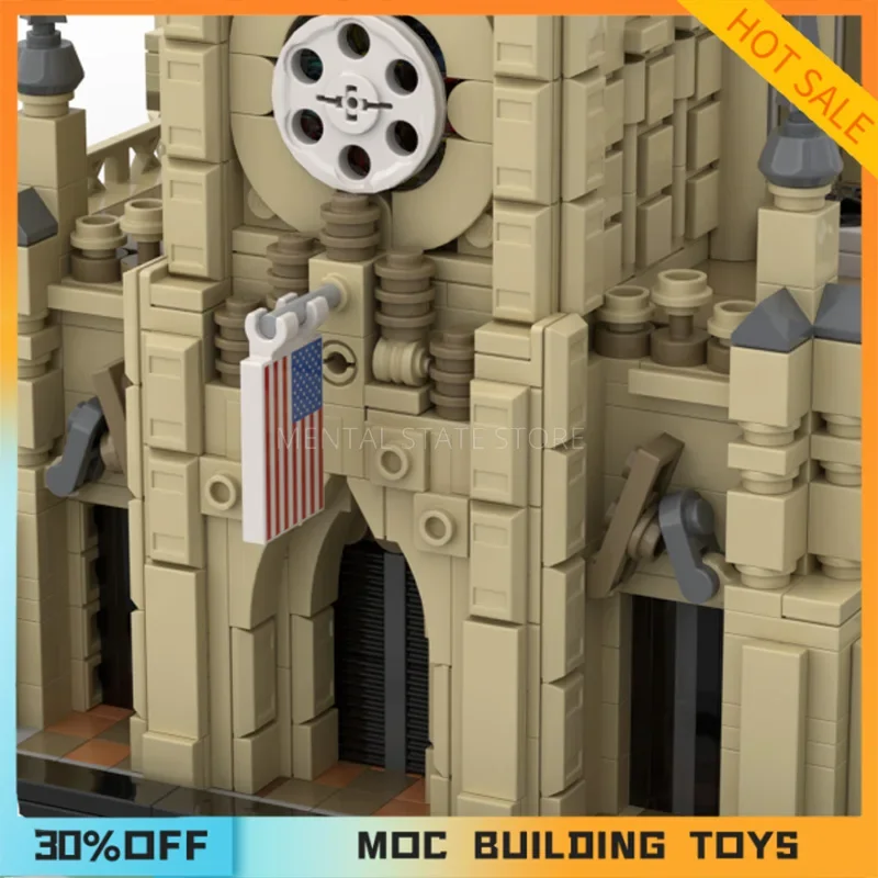 4106PCS Customized MOC Grace Church NYC Church Building Blocks Technology Bricks DIY Creative Assembly Toys Holiday Gifts