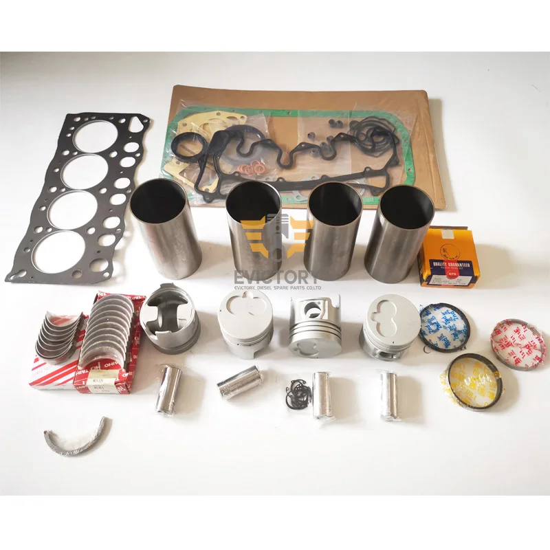 For ISUZU Excavator 4LC1 rebuild kit piston ring cylinder liner head gasekt brgs