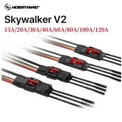 Hobbywing Skywalker v2 Brushless ESC 30A 40A 50A 80A 100A V2 Drone ESC 2-4S  Speed Controller With BEC/UBEC For RC Quadcopte