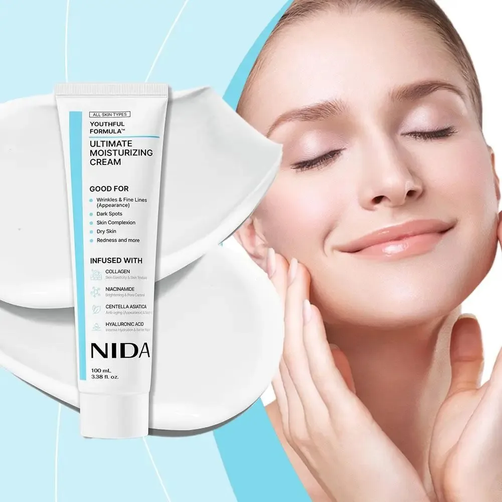 100ML NIDA Daily Ultimate crema hidratante reparación de enrojecimiento esencia suero reparación calmante poros antienvejecimiento blanqueamiento cuidado de la piel