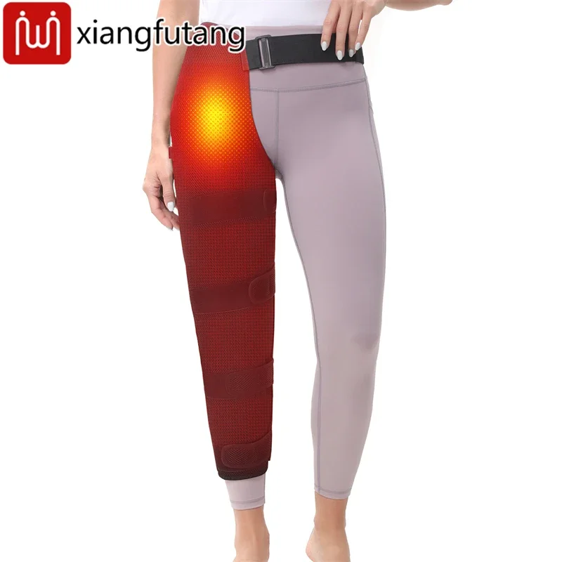 

Heating Long Leg Pad with Vibration Massager Leg Warmer Electric Heated Support Wrap for Hip & Thigh & Knee & Calf Pain Relief