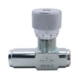 STU-G1/2 High-Pressure Orifice Regulator One-Way Hydraulic Valve Hydraulic Cylinder Speed Control Valve