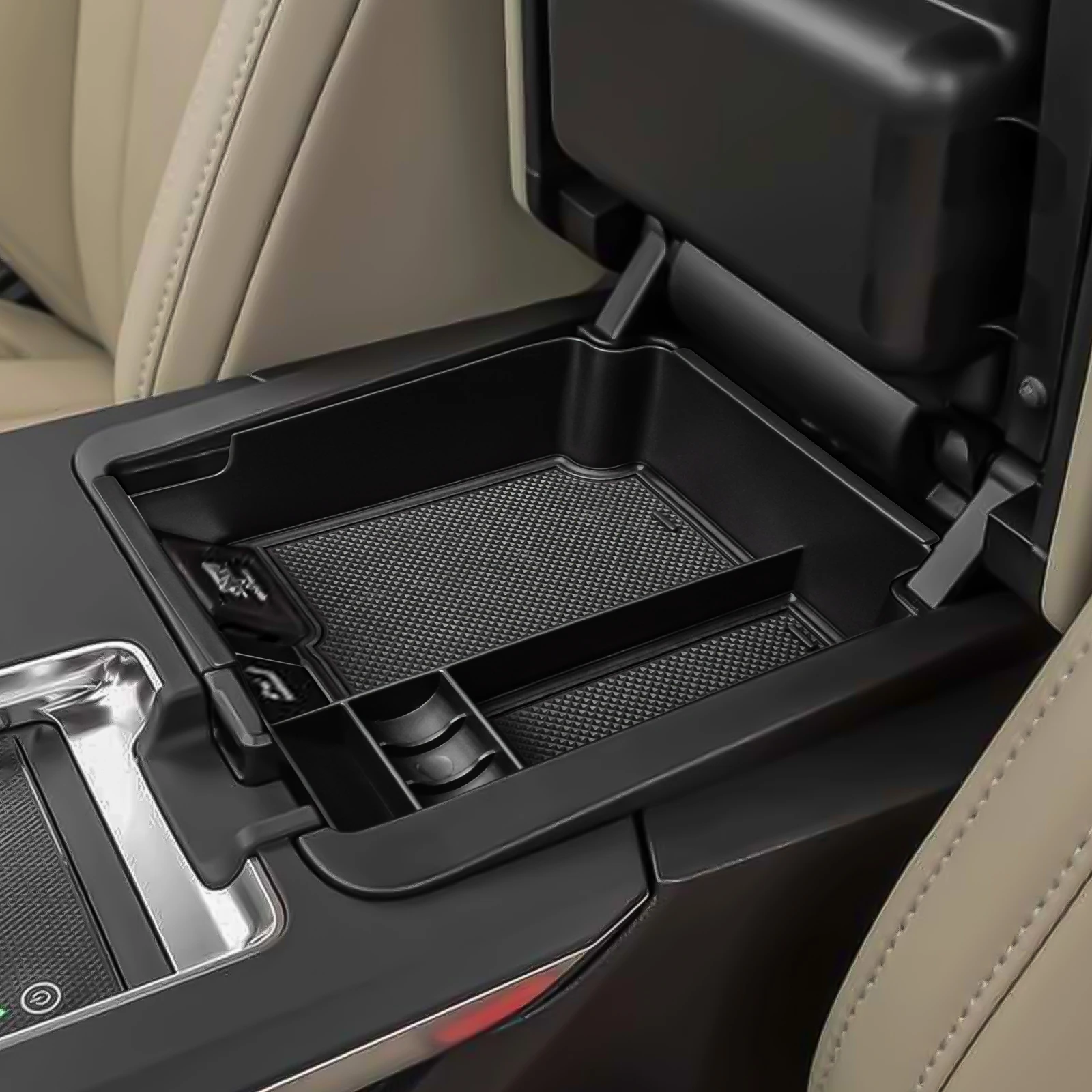 Center Console Tray Armrest Storage Box for 2022 2023 2024 Acura MDX Center Console Organizer Accessories Secondary Coin Car Box