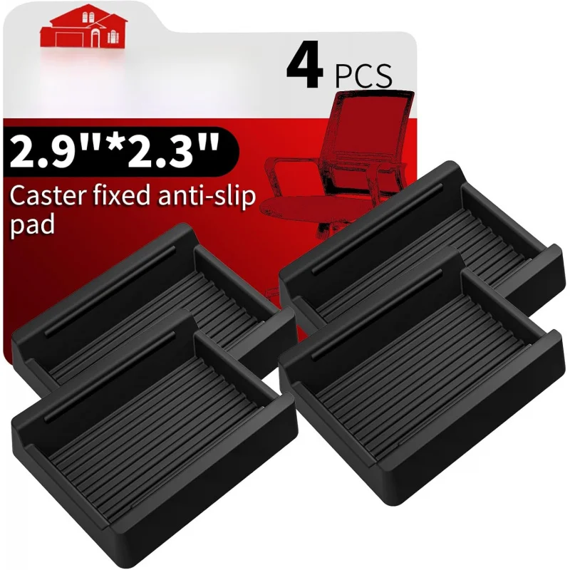 4 Pcs Non Slip Rect… - image
