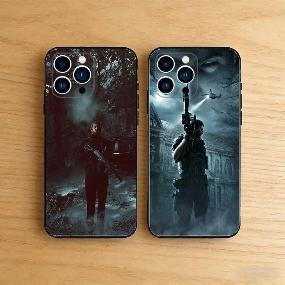 

C-Chris R-Redfield Case For iPhone 17 16 Pro Max Air 15 14 Plus 12 11 Soft Shockproof Cover